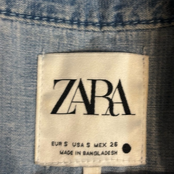ZARA Cotton Denim Dress - Picture 5 of 6